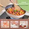 4 Pcs Crab Spatula Holder, Silicone Crab Shaped Spoon Rest, Anti-Scalding Adjustable Cooking Utensil Holder for Pot, Silicone Boil Over Spill Stopper