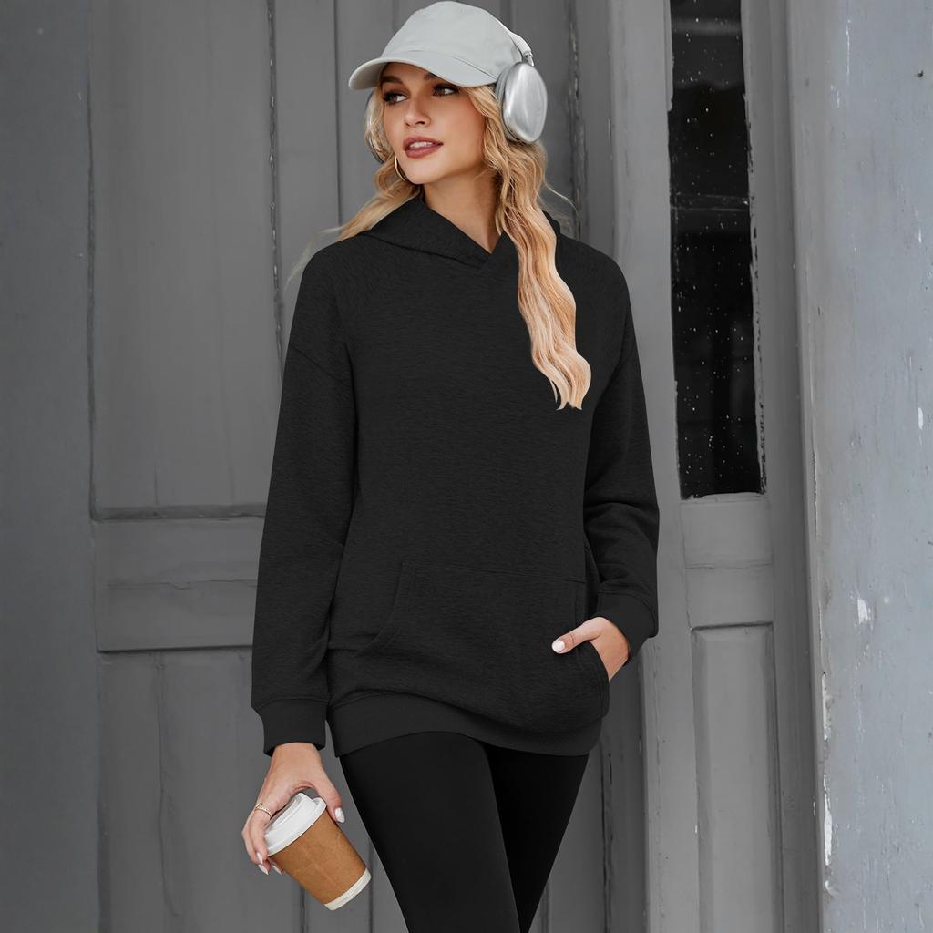 Women's Solid-color Fashionable Long-sleeved Top