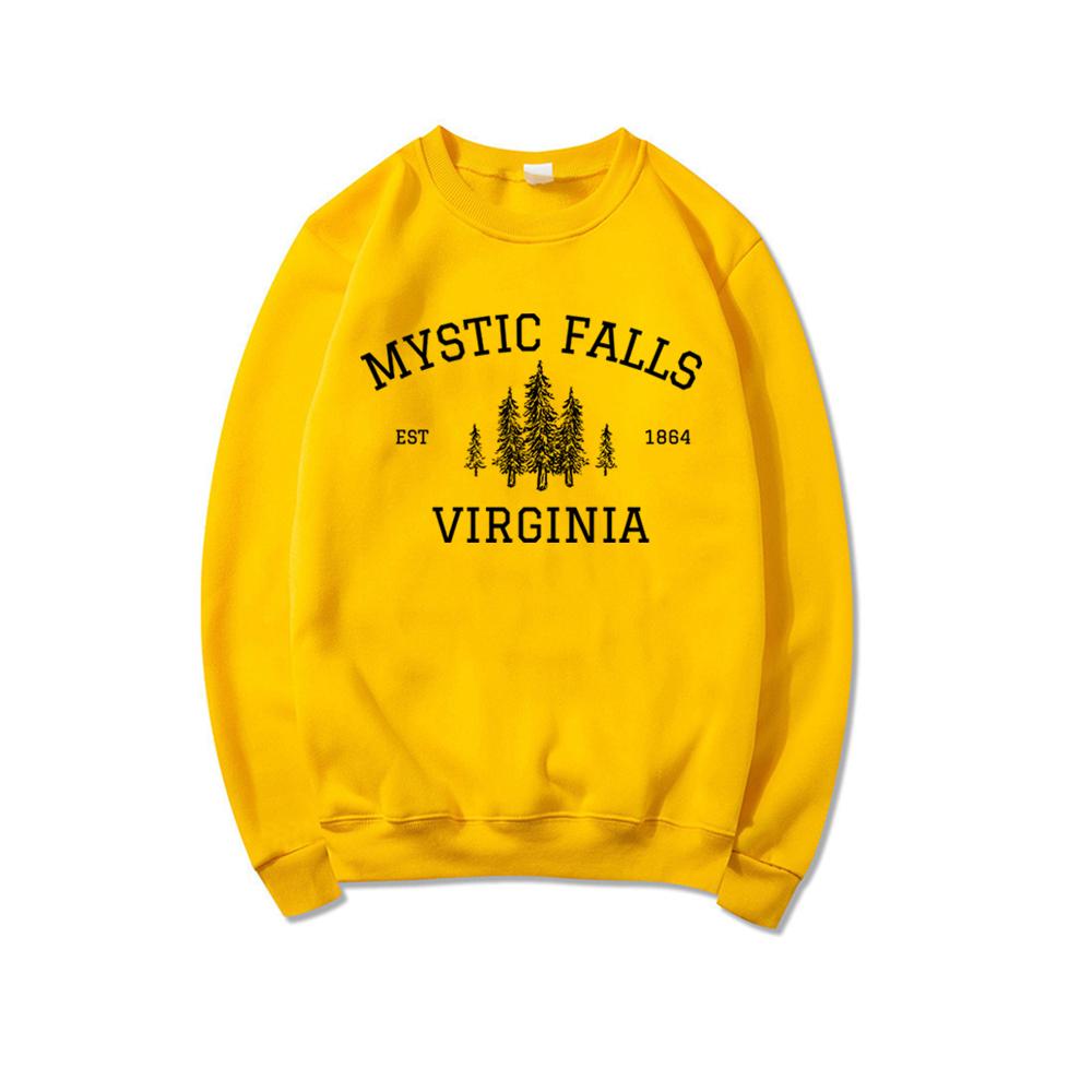 Mikina Mystic Falls Virginia Vampire Fan Svetr Salvatore Brothers Mikina Unisex Mikiny s dlouhým rukávem Volnočasové svetry