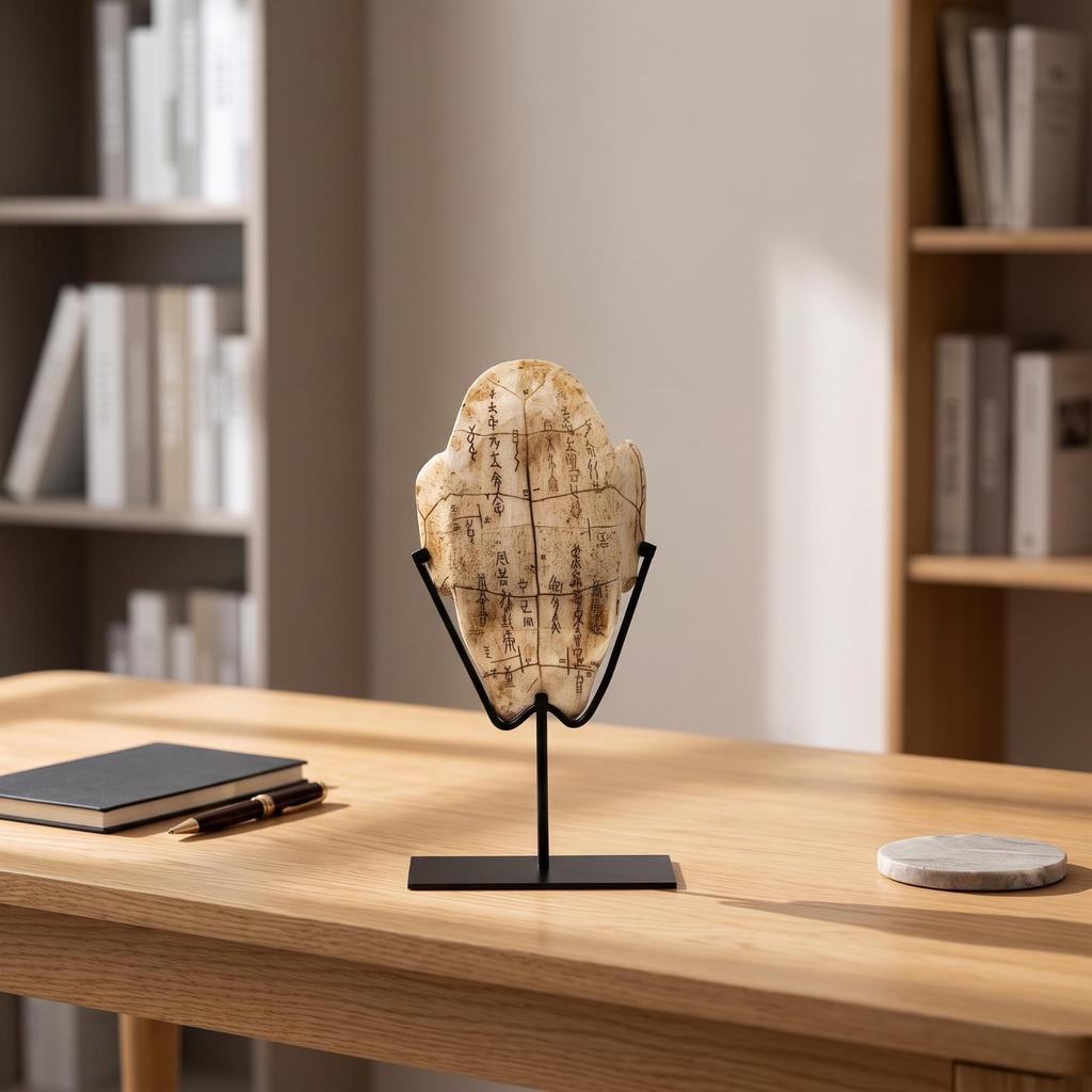 Decor Sculptural Fossil Style Desk Ornament for Art Collectors
