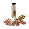Newest Protable Reliable Top Sale Useful Welding Accessories Gas M6 0.8x25mm 12pcs/Set 15AK Contact MB MIG/MAG