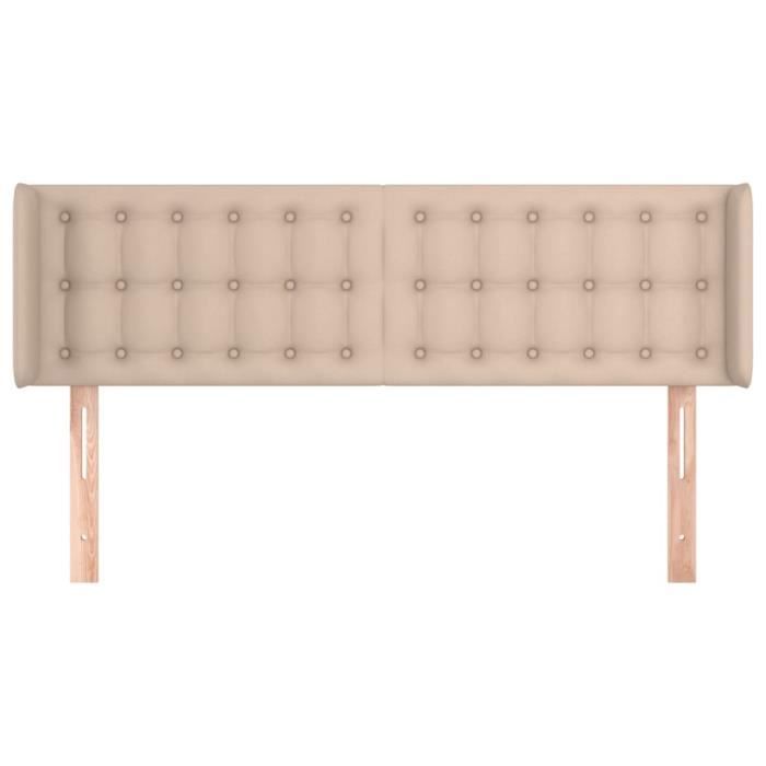 VidaXL Headboard with Ears Cappuccino 147x16x78-88 Cm Faux Leather3118863