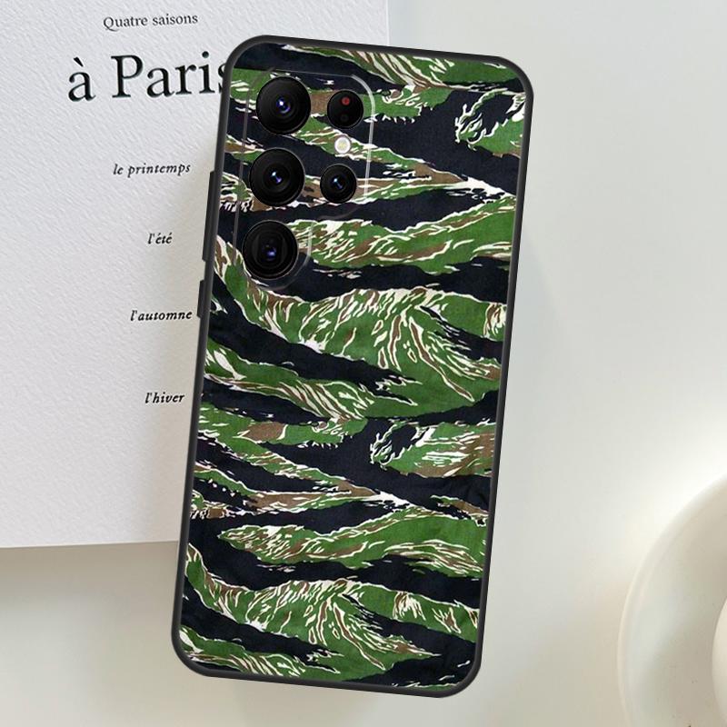 

Гумовий камуфляжний армійський чохол-тигр для Samsung Galaxy S26 Ultra S25 S24 S22 S21 S23 Ultra Plus S10 S20 S25 FE Galaxy S22 Plus