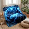 Gaming Controller with Colorful Splatter Theme blanket Lightweight Warm Flannel Blanket Decorative Throw Blanket for Home Decoration