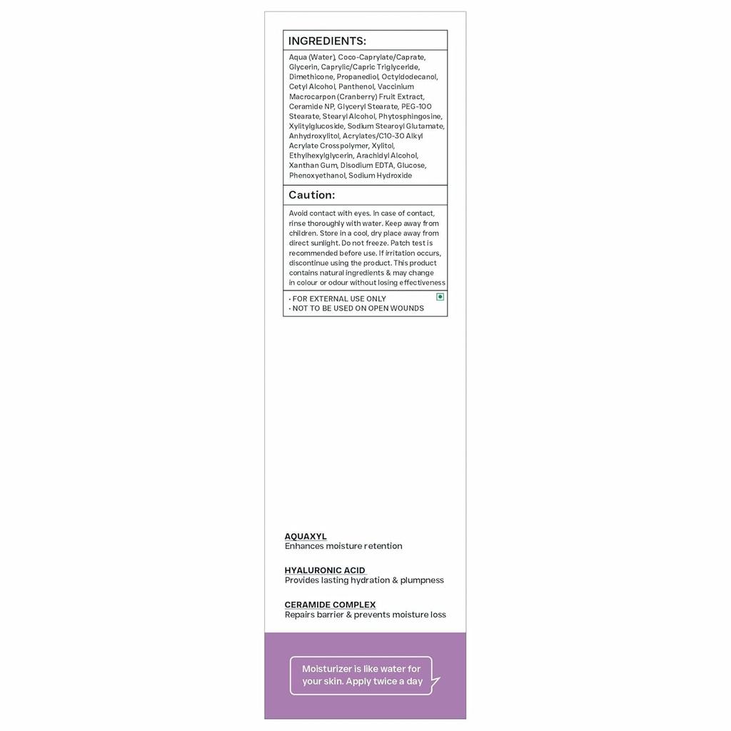 Crème hydratante réparatrice de barrière à la céramide | Hydratation profonde et soutien de la barrière | Aide à réduire la perte d'hydratation | 100g