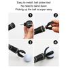 3pcs 4 Claw Golf Ball Retriever Grabber Pick Up Back Saver Claw Put On Putter Grip for Golf Screws Tool