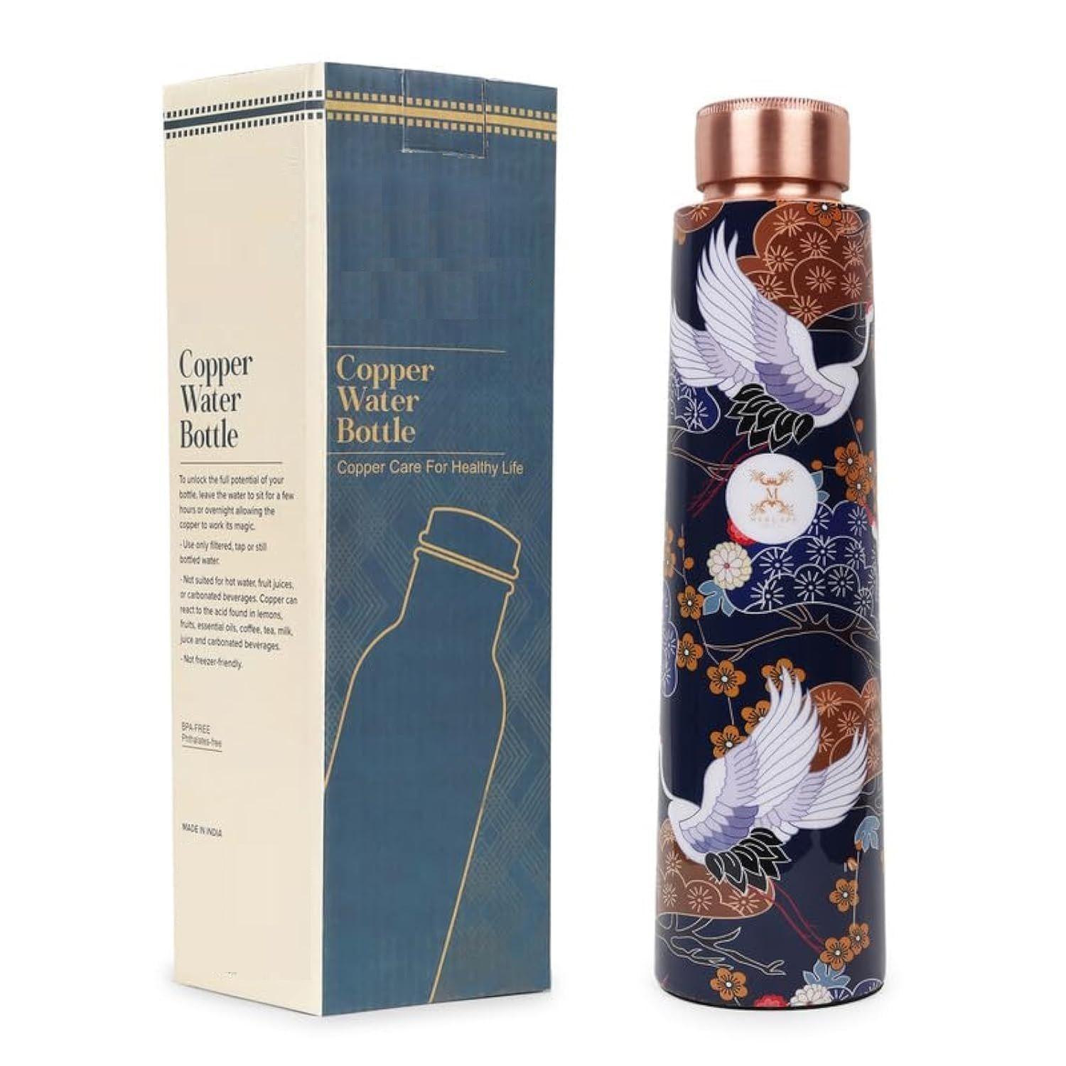 

Бутылка для воды из 100% чистой меди с принтом Ample Design Experience Ayurvedic Harmony