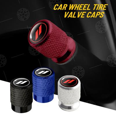 4pcs // Logo Car Wheel Tire Valve Caps Air Stem Aluminum Accessories For Dodge Caliber Viper Magnum Chevrolet Challenger Journey T888