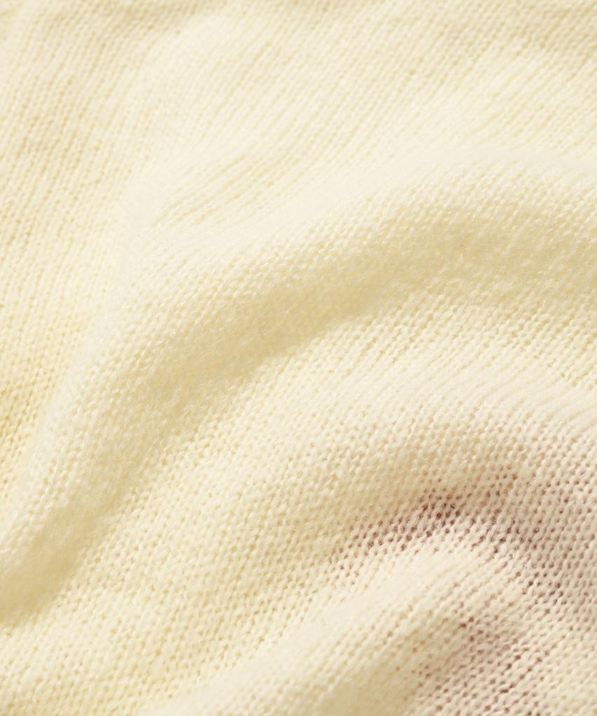 Seuweideu Mushroom Crop Knit Crewneck [Ivory]