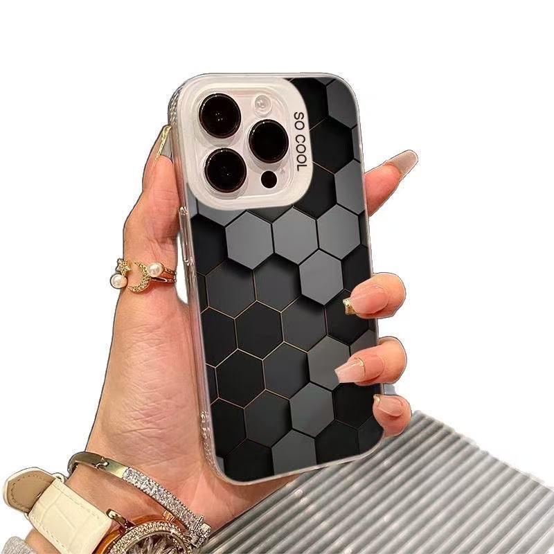 3D Honeycomb Drop-Proof Case for iPhone 12X, 14Pro, 15Plus, 16Promax