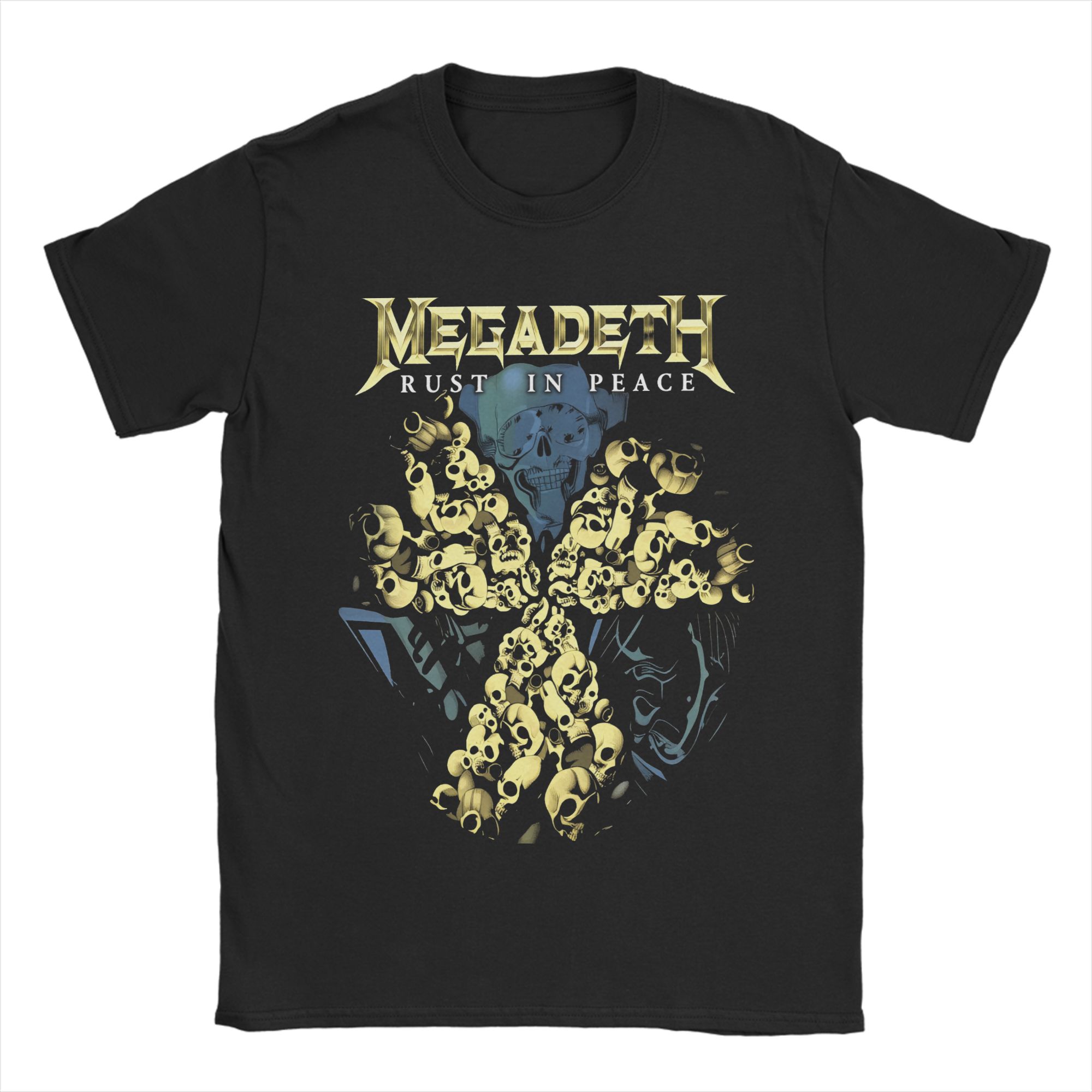 

MMegadethed Band TShirt Summer Harajuku TShirts Adult 100 Cotton ONeck Oversize Top Tees ShortSleeve Vintage Tshirt S