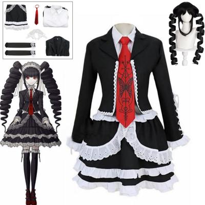 Dangaronpa Celestia Ludenberg Cosplay Dangaronpa Kostým Školní Uniforma Dámský Halloweenský Kompletní Set Gotické Lolita Kostým Párty