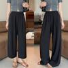 Summer 2026 Maternity Wide Leg Pants - Comfortable, Casual, Slimming, Floor-Length Drawstring Style.