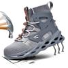 Safety Shoes for Men High-top Anti-impact and Anti-piercing Work Shoes, Fashionable Men's Sports Shoes, and Safety Pro