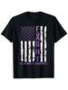 Unisex Crew Neck T-Shirt Featuring a Purple Ribbon for Alzheimer'S Awareness Month - Soft And Airy C