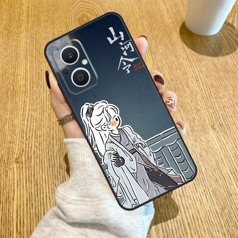 WORD OF HONOR Shan He Ling Cartoon Funda For OPPO Reno 7 8 Lite 14 F 13F 12F 11F 13 12 11 10 Pro OPPO Find X9 X8 X6 X5 Pro Case
