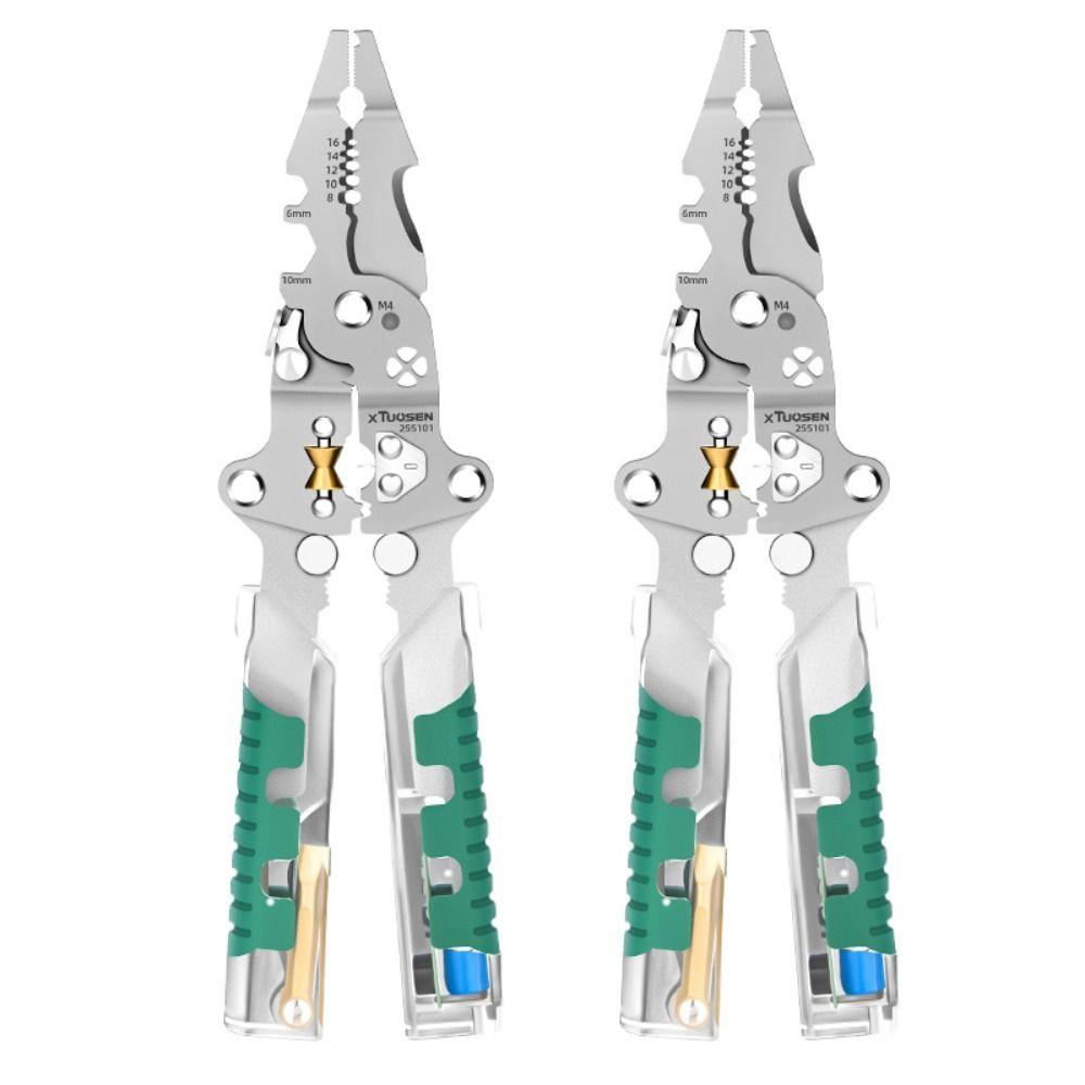 Voltage Testing Electrician Stripping Plier Cable Cutting Wire Stripper  Splitting