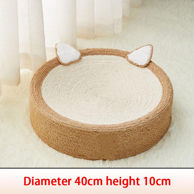 

Когтеточка для милых домашних животных, круглая цельная, износостойкая и без перхоти, шлифовальная когтеточка для кошек, когтеточка для домашних кошек коричневый