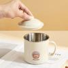 Cute Pattern Water Cup For Kid 304 Stainless Steel Tumbler Durable Drinking Mug With Lid 410ML Detachable Coffee Mug