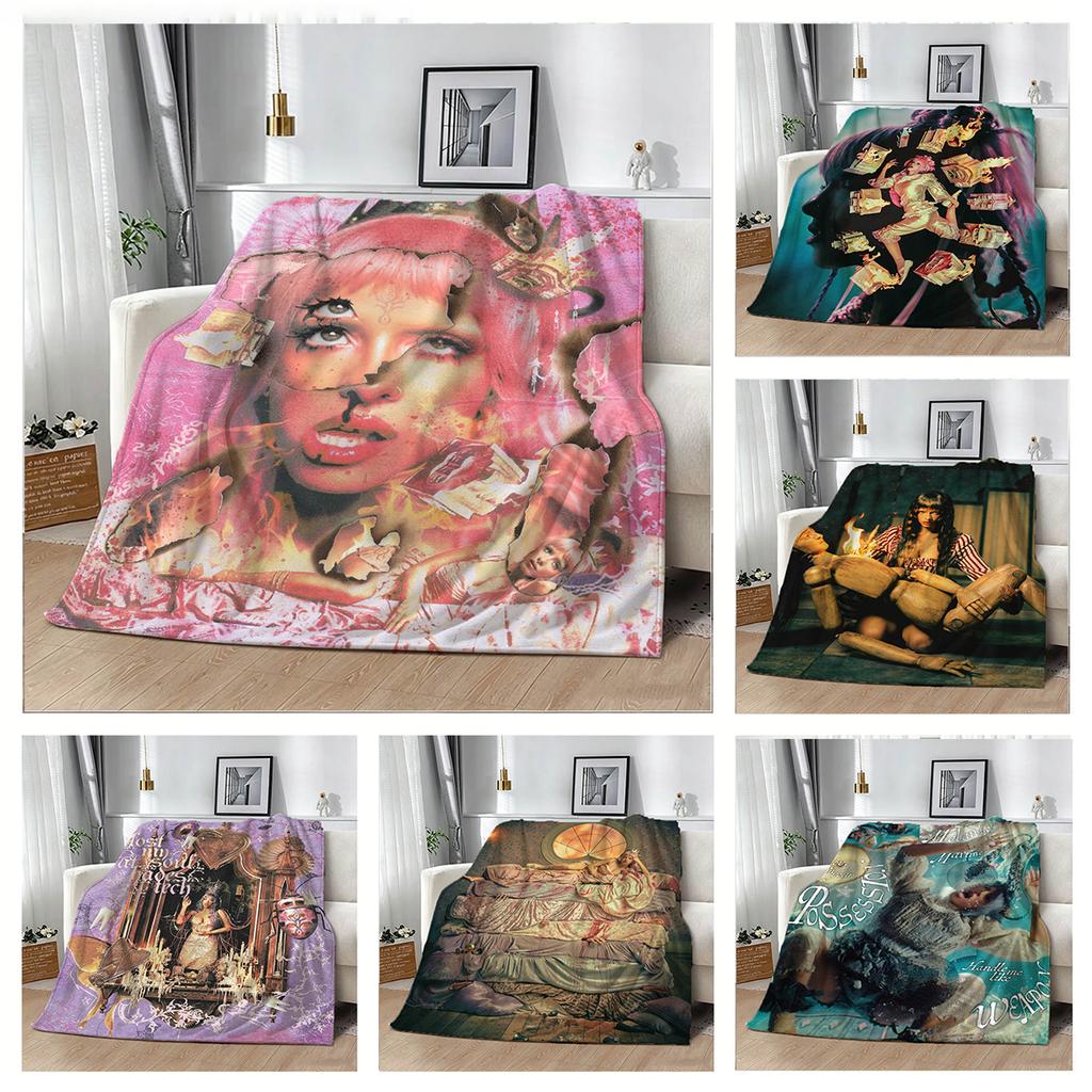 M-Melanie Martinez Hades Sänger 2026 3D Flanelldecke Weiche Überwurfdecke Kunst Für Heimdekoration Schlafzimmer Bett Sofa Picknick Fans Geschenke