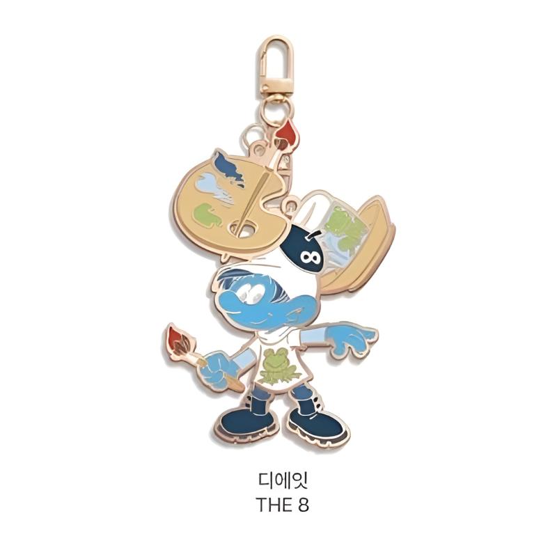 Seventeen X The Smurfs Metal Keyring | Random / Member Select | Korea Limited