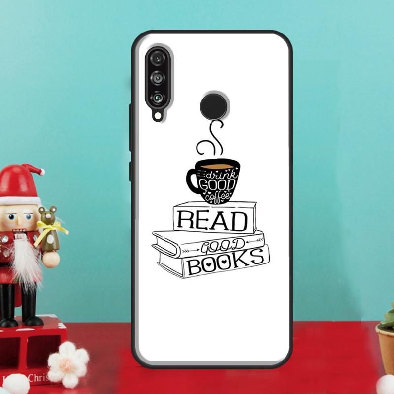 

Books And Coffee For Huawei Nova 12i 12s 11i 8i 9 10 SE Y90 Y60 Y70 Y72 Y73 Y61 Y91 P30 P40 Lite P60 Pro Case Huawei Nova Y72
