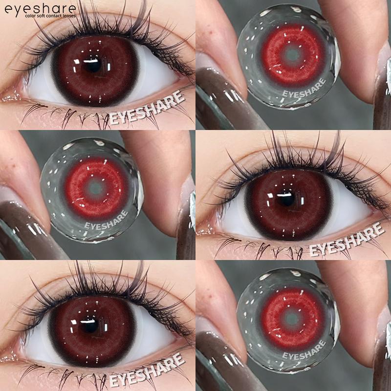 

1 пара цветных контактных линз на Хэллоуин, макияж, аниме, красные, косплей, контактные линзы для глаз, фиолетовые контактные линзы, косметические, розовые линзы