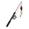 Cat Fishing Pole Toy Bite Resistance Multifunctional Cat Feather Teaser Wand Toy for Cats