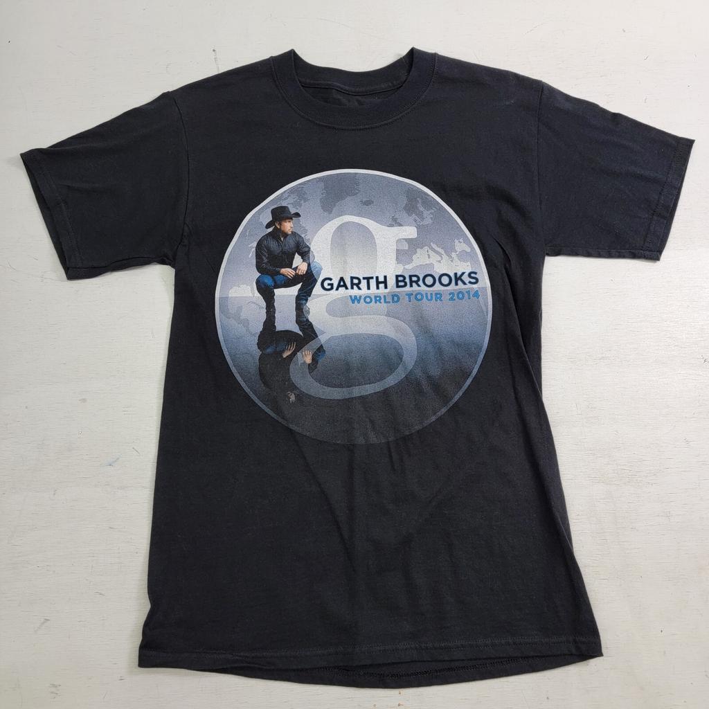 Garth Brooks Shirt Black Country Music Concert 2014 World Tour Rodeo Men's Sz S Unisex T-Shirt