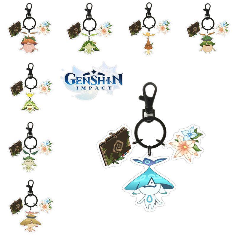 Genshin Impact Aranara Acrylic Keychain Fashionable Double Sided Printing Cartoon Character Keyring Bag Pendant