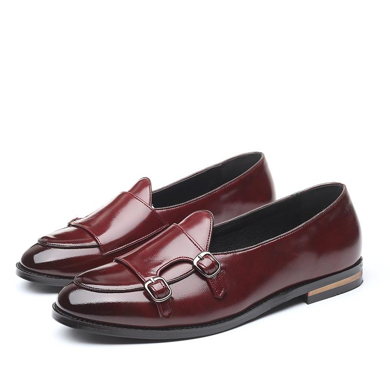 New British Stylist Men's Trend Monk Strap Shoes Male Moccasins Wedding Prom Homecoming Office Party Footwear Zapatos De Novio