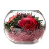 Thailand Red Rose Preserved Flower with Glass Cover – Valentine's and Christmas Gift