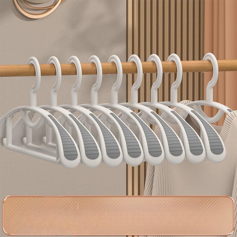 10pcs Non-Mark Clothes Hangers - Anti-Slip, Anti-Deformation, Durable Plastic Clothes Hangers for Home & Closet Organization