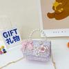 Korean Style Pearl Handbag for Kids Cute Bow Princess Messenger Bag Parent-Child Mini Shoulder Bag