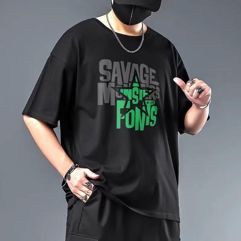 Футболка мужская большого размера с коротким рукавом — фото 4