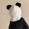 Soft Bear Ear Hat Warm Panda Neckerchief Fashion Panda Plush Scarf  Winter