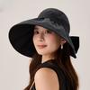 Women's Summer Foldable Solid Color Fisherman Hat Women's Sunscreen Sun Hat