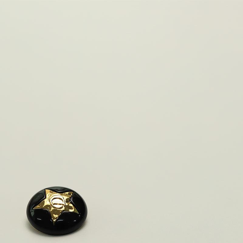 

Пятиугольные металлические пуговицы двусторонние нейлоновые шубы куртка костюм декоративные пуговицы 1 #[Pentagram D Black Gold] 18mm