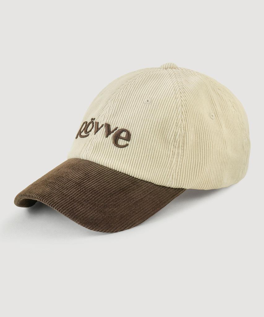 ROVVE Corduroy Color Mix Logo Cap (Cream)