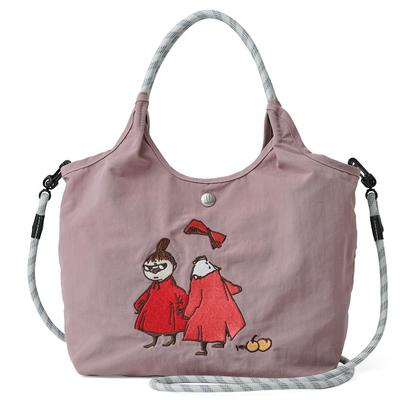 MOOMIN Klein und Hattifattener Bestickte Tragetasche Reich bestickte Umhängetasche [Offiziell] Mein, Schnupferl, Stinky, Tasche, Tasche, 2-Wege RMPK-02