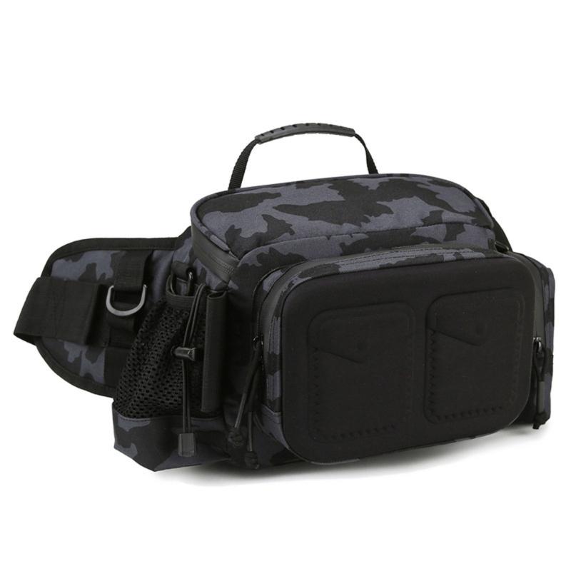 MultiPockets Fishing Gear Carrying Bags Heavy Duty Fishing Tackle Bags Outdoor Portable Oxfords Cloth Shoulder Bags