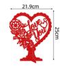 Day Decoration Valentines Love Heart 3d Ornament Desktop Photo Props Arrange