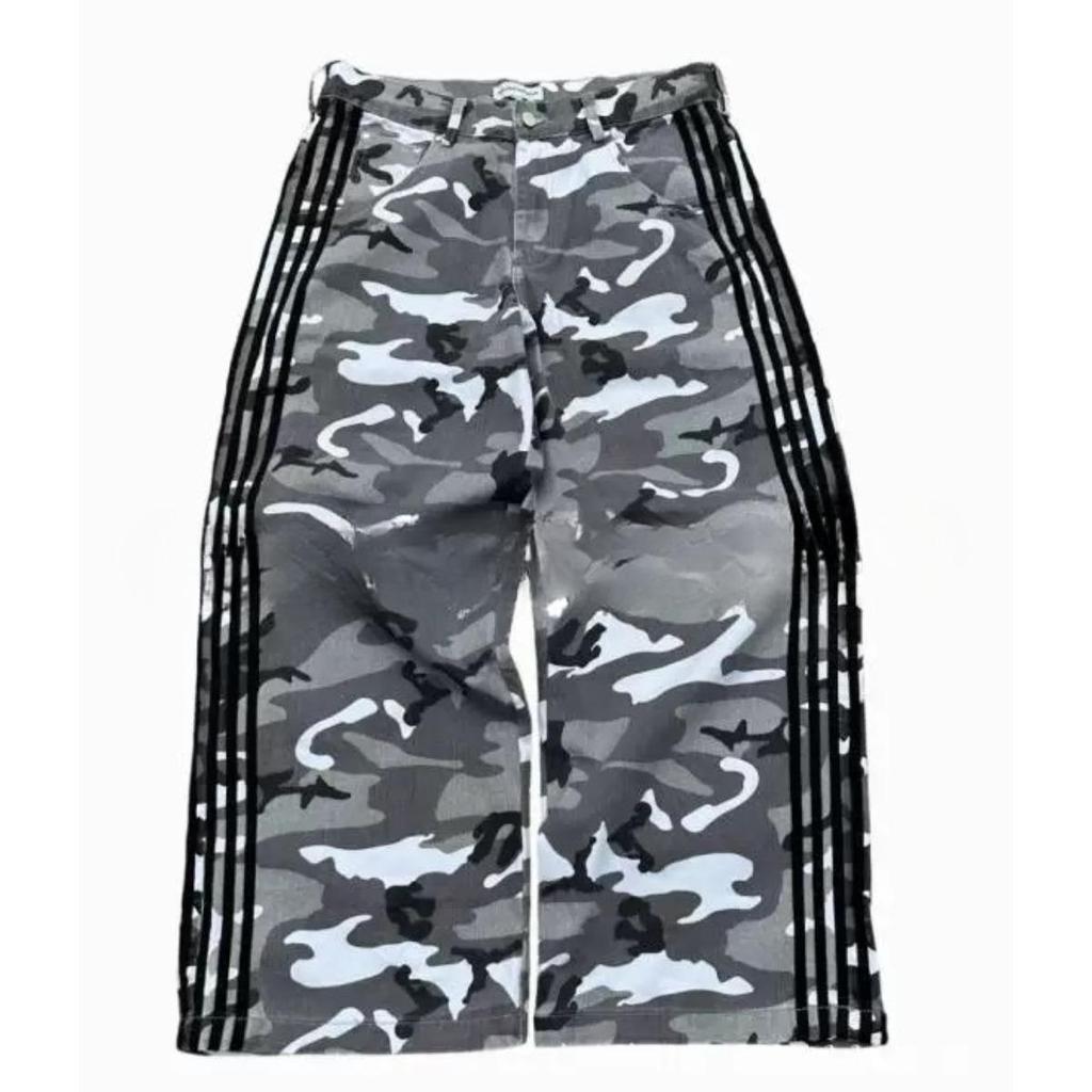 ZYLLO Y2K Baggy Jeans Hohe Qualität Bestickt Gestreift Harajuku Jogginghose Herren Damen Hip Hop Streetwear Lässige Weitbeinige Jeans