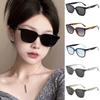 Vintage Cat Eye Sunglasses Woman Retro Shades Black Sun Glasses Female Fashion Small Frame Mirror Square