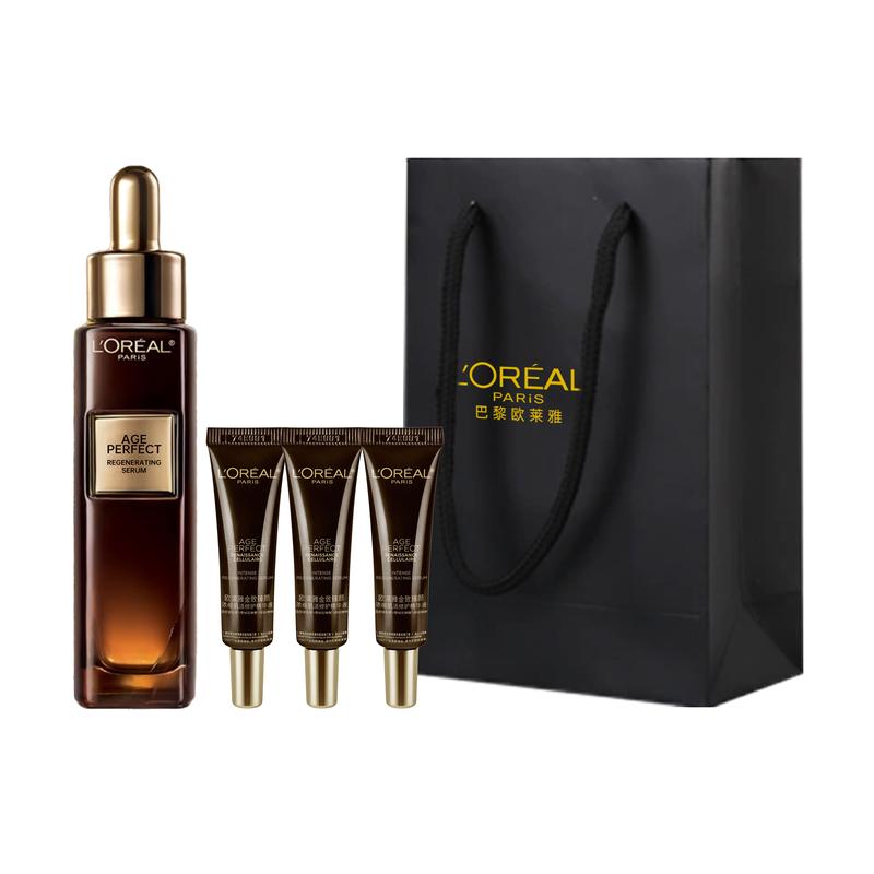 Loreal Paris Jinzhi Zhenyan Concentrated Muscle Repair Moisturizing, Anti-Wrinkle and Firming + LOreal Black Gold Essence Combination-30ml7.5ml3
