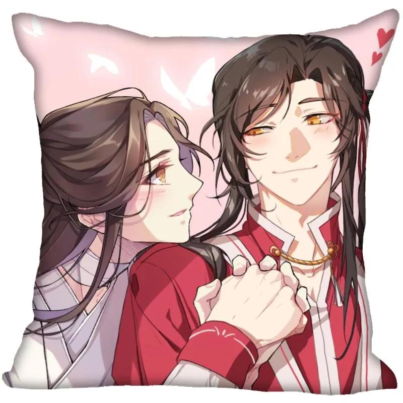 New Arrival Tian Guan Ci Fu Pillow Cover Bedroom Home Wedding Decorative Pillowcase Square Zipper Pillow Cases Soft No Fade 0913