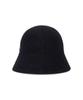 Bajal Studded Logo Summer Knit Bucket Hat Black