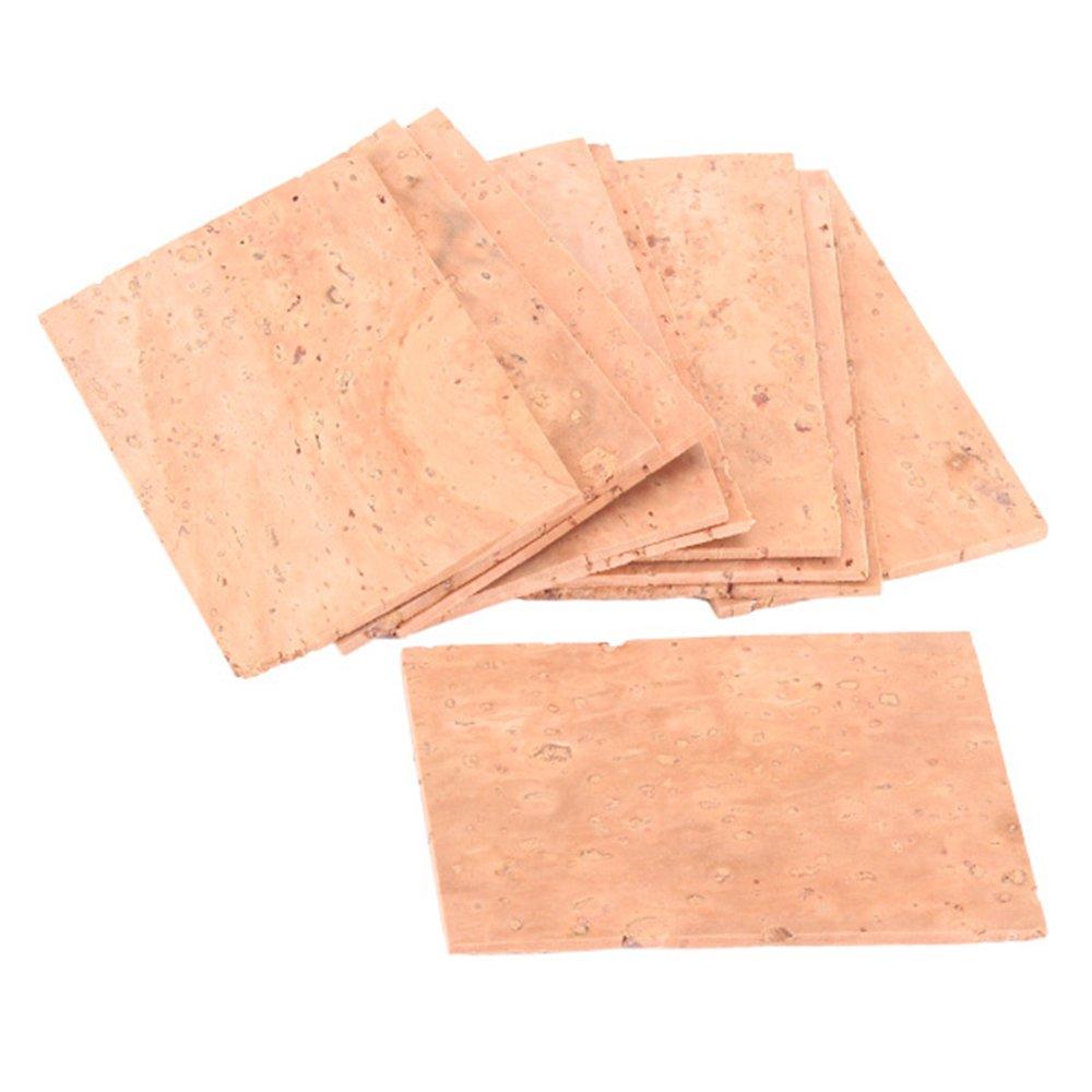 Yibuy Sax Neck Cork 2mm Natural 10pcs YB-CK02