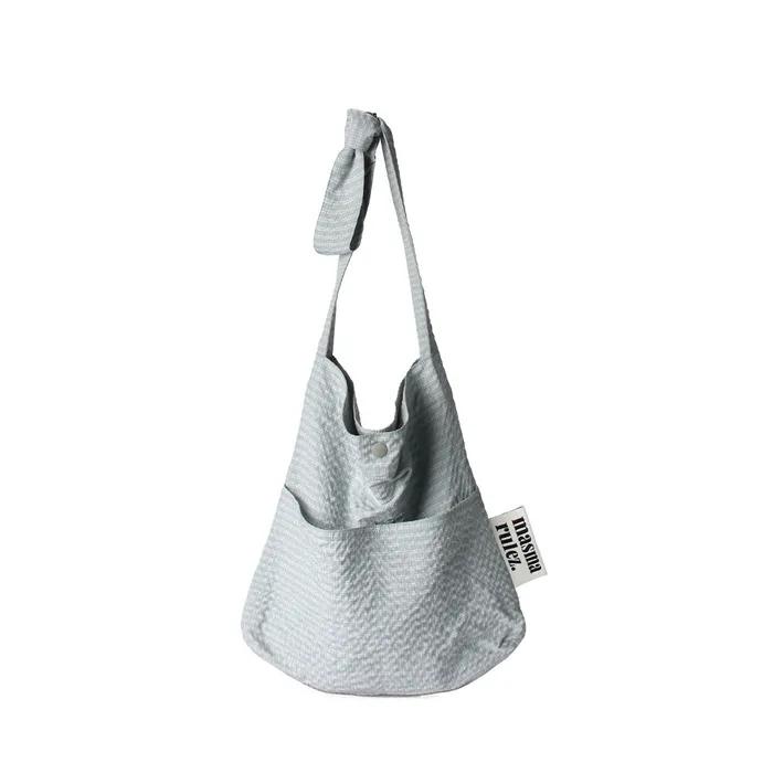 Snack eco crossbag_Tiny check mint