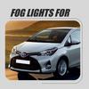 Fog Light Kit for 2014-2017 Toyota Yaris: Headlight and Bumper Daytime Running Lights Assembly